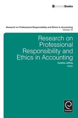 bokomslag Research on Professional Responsibility and Ethics in Accounting