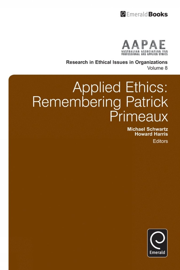 Michael Schwartz, Howard Harris, Dr Howard Harris - Applied Ethics, Inbunden