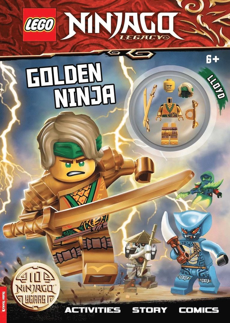 LEGO®, Buster Books - LEGO® NINJAGO®: Golden Ninja Activity Book (with Lloyd minifigure), Häftad