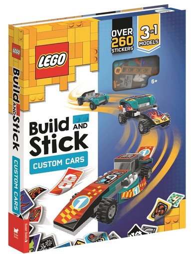 LEGO®, Buster Books - LEGO® Build and Stick: Custom Cars (Includes LEGO pieces, book and over 260 stickers), Inbunden