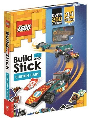 LEGO®, Buster Books, Lego® - LEGO® Build and Stick: Custom Cars (Includes LEGO pieces, book and over 260 stickers), Inbunden