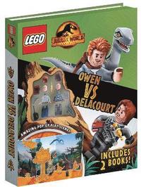 bokomslag LEGO Jurassic World: Owen vs Delacourt (Includes Owen and Delacourt LEGO minifigures, pop-up play scenes and 2 books)
