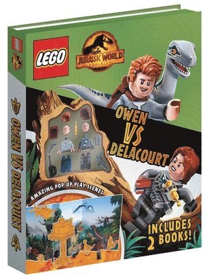 LEGO®, Buster Books - LEGO® Jurassic World™: Owen vs Delacourt (Includes Owen and Delacourt LEGO® minifigures, pop-up play scenes and 2 books), Inbunden