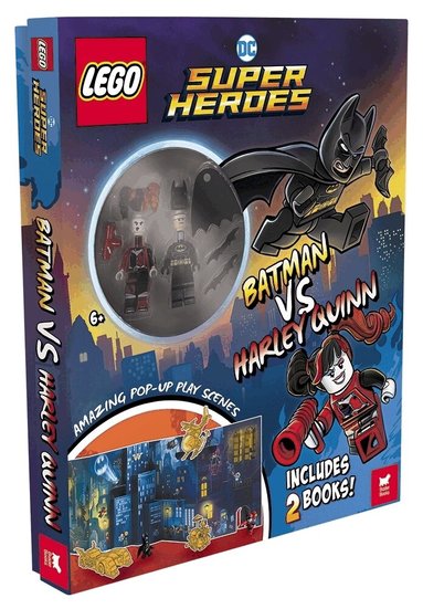 LEGO®, Buster Books - LEGO® DC Super Heroes™: Batman vs. Harley Quinn (with Batman™ and Harley Quinn™ minifigures, pop-up play scenes and 2 books), Inbunden