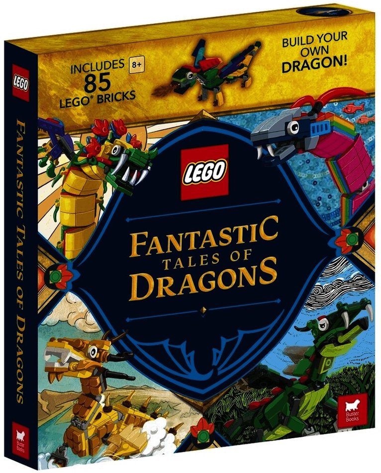 LEGO®, Buster Books - LEGO® Fantastic Tales of Dragons (with 85 LEGO bricks), Inbunden