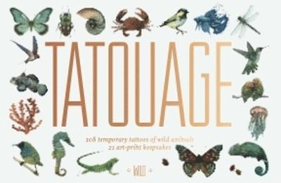 Tatouage: 108 Temporary Tattoos of Wild Animals and 21 Art Print