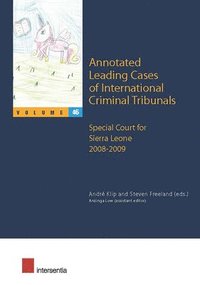 bokomslag Annotated Leading Cases of International Criminal Tribunals - volume 46