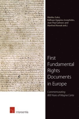 bokomslag First Fundamental Rights Documents in Europe