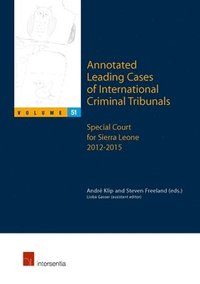 bokomslag Annotated Leading Cases of International Criminal Tribunals - volume 51