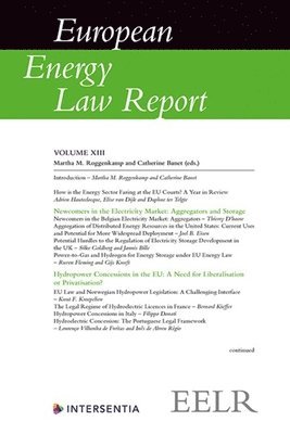 Martha M. Roggenkamp, Catherine Banet - European Energy Law Report XIII, Häftad