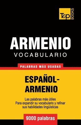 bokomslag Vocabulario espaol-armenio - 9000 palabras ms usadas