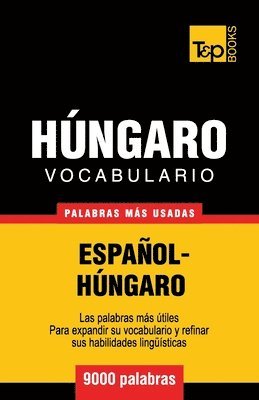 bokomslag Vocabulario espaol-hngaro - 9000 palabras ms usadas