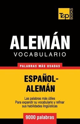 bokomslag Vocabulario español-alemán - 9000 palabras más usadas