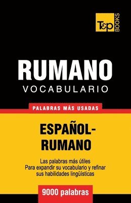 bokomslag Vocabulario espaol-rumano - 9000 palabras ms usadas