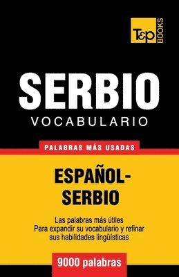 bokomslag Vocabulario español-serbio - 9000 palabras más usadas