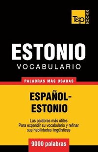 bokomslag Vocabulario español-estonio - 9000 palabras más usadas