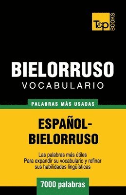 bokomslag Vocabulario español-bielorruso - 7000 palabras más usadas