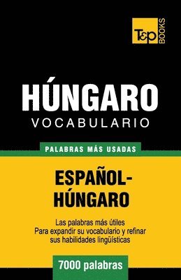 bokomslag Vocabulario espaol-hngaro - 7000 palabras ms usadas