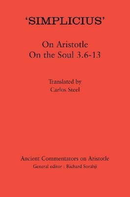 bokomslag Simplicius: On Aristotle On the Soul 3.6-13