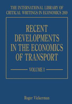 bokomslag Recent Developments in the Economics of Transport