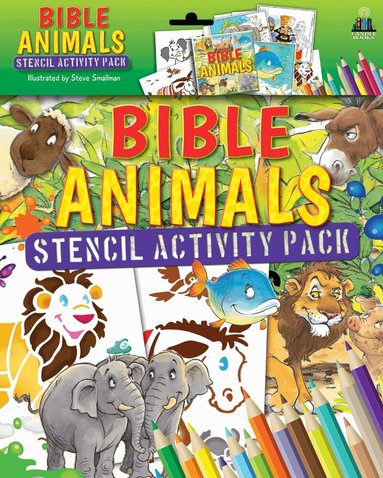 Tim Dowley - Bible Animals Stencil Activity Pack, Inbunden
