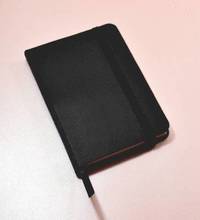 bokomslag Monsieur Notebook Leather Journal - Black Ruled Small A6