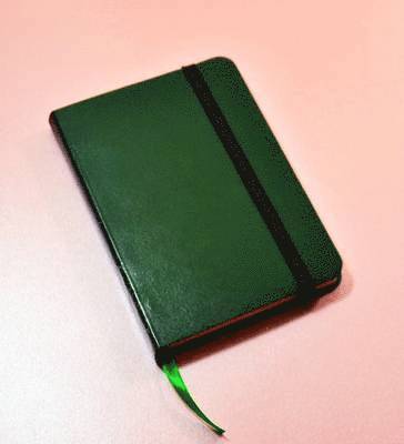 bokomslag Monsieur Notebook Leather Journal - Green Ruled Small A6