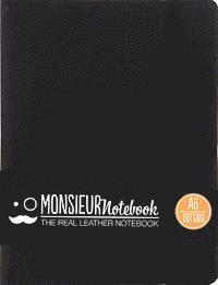bokomslag Monsieur Notebook Leather Journal - Black Dot Grid Small