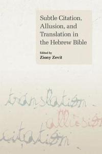 bokomslag Subtle Citation, Allusion and Translation in the Hebrew Bible