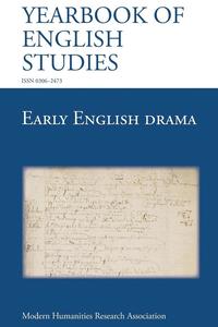 bokomslag Early English Drama (Yearbook of English Studies (43) 2013)
