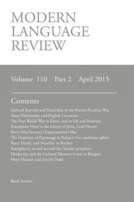 Modern Language Review (110