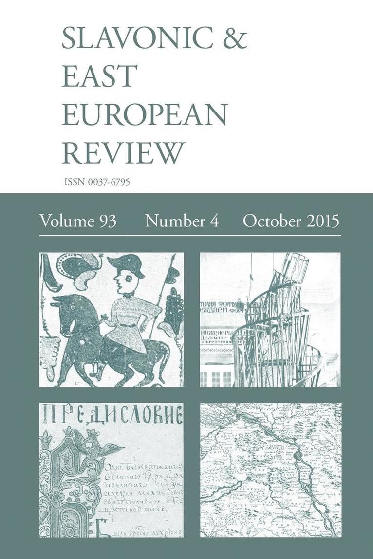 Slavonic & East European Review (93 1