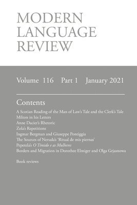 Derek F Connon - Modern Language Review (116, Häftad