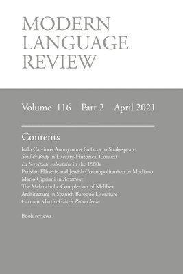 Derek F Connon - Modern Language Review (116, Häftad