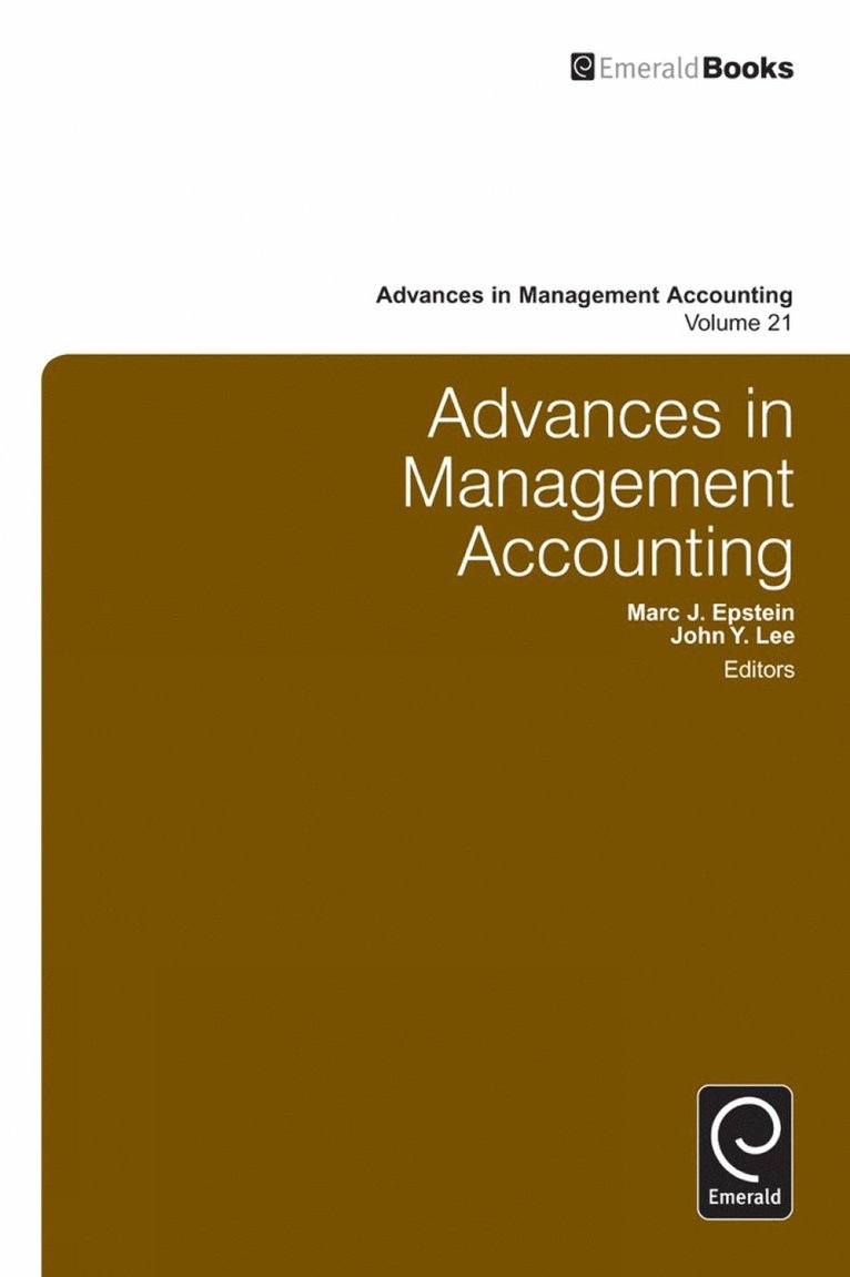 Advances in Management Accounting 1