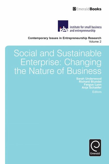 Sarah Underwood, Richard Blundel, Fergus Lyon - Social and Sustainable Enterprise, Inbunden