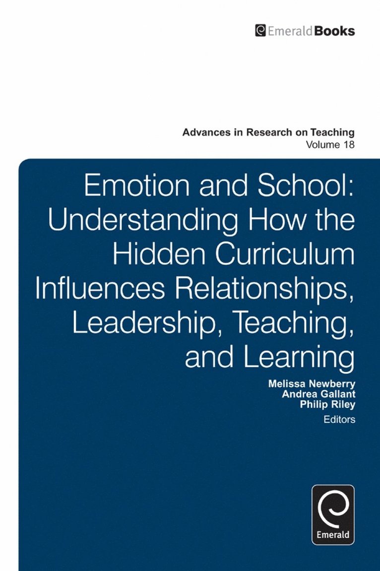 Melissa Newberry, Andrea Gallant, Philip Riley - Emotion and School, Inbunden