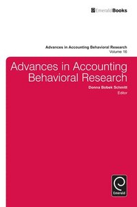 bokomslag Advances in Accounting Behavioral Research