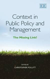 bokomslag Context in Public Policy and Management