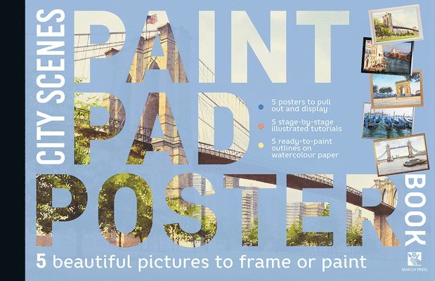 Paint Pad Poster Book: City Scenes 1