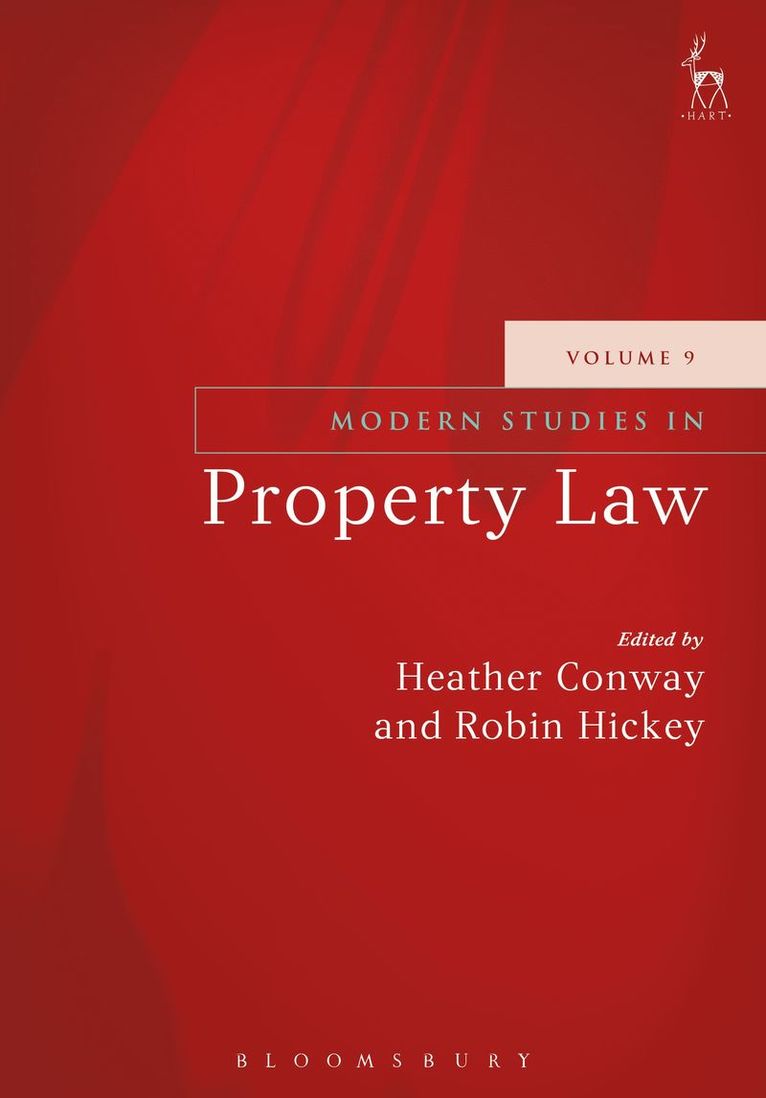 Heather Conway, Robin Hickey, Northern Ireland) Conway, Dr Heather (Queen's University Belfast - Modern Studies in Property Law - Volume 9, Inbunden