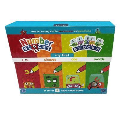 Numberblocks and Alphablocks: My First Numbers and Letters Set (4 wipe-clean books with pens included) 1