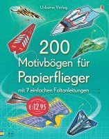200 Motivbögen für Papierflieger