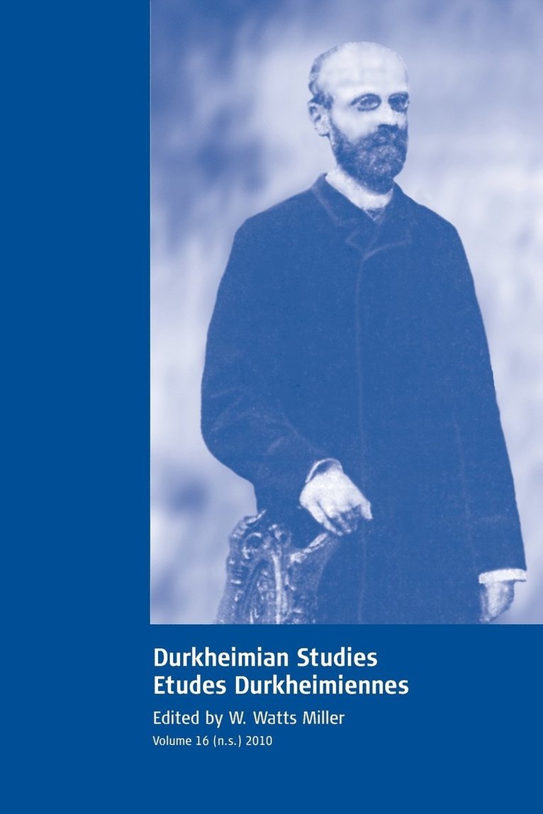 Durkheimian Studies/Etudes Durkheimiennes 1