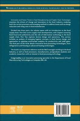 Craig Leadley, UK) Leadley, Craig (Novel food processing specialist, Campden BRI - Innovation and Future Trends in Food Manufacturing and Supply Chain Technologies, Inbunden