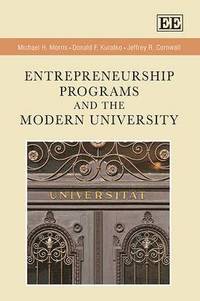 bokomslag Entrepreneurship Programs and the Modern University