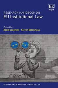 bokomslag Research Handbook on EU Institutional Law