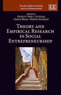 bokomslag Theory and Empirical Research in Social Entrepreneurship