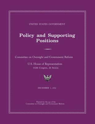 bokomslag United States Government Policy and Supporting Positions 2012 (Plum Book)