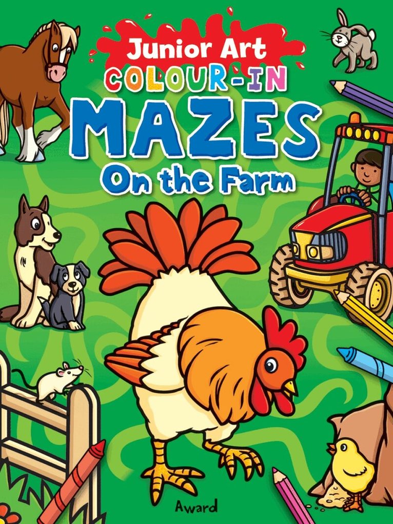 Junior Art Colour in Mazes: On the Farm, Häftad